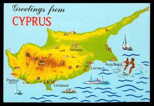 Qsl card radio - radio, cyprus